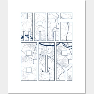 Maribor, Slovenia City Map Typography - Coastal Posters and Art